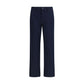 Blue Cotton Chino Pants