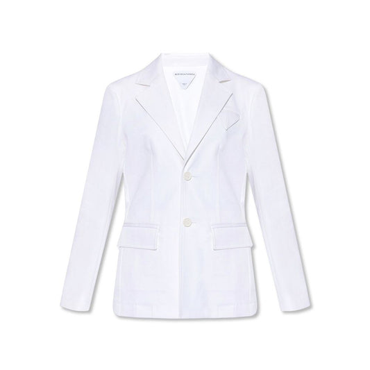 White Cotton Blazer
