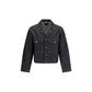Black Cotton Denim Jacket