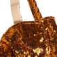 Gold Sequined Nyon Balconnet Bra Underwear
