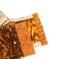 Gold Sequined Nyon Balconnet Bra Underwear