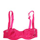 Pink Lace Mesh Underwire Balconnet Bra Underwear
