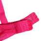 Pink Lace Mesh Underwire Balconnet Bra Underwear