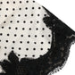 White Polka Dot Lace-Trimmed Camisole Top Underwear