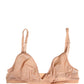 Beige Nylon Stretch Soft Cup Brassiere Underwear