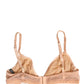 Beige Nylon Stretch Soft Cup Brassiere Underwear