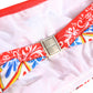 Multicolor Carretto Bandeau Swimsuit Top Swimwear