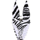 Black White Zebra Deep V-Neck One Piece Swimwear