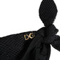 Swimwear Black Side-Tie Bikini Bottom DG Logo