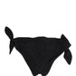 Swimwear Black Side-Tie Bikini Bottom DG Logo