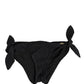 Swimwear Black Side-Tie Bikini Bottom DG Logo