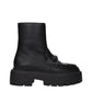 Black Leather Ankle Boots