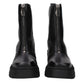 Black Leather Ankle Boots