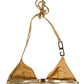 Gold-Tone Triangle Bikini Top DG Logo Swimwear