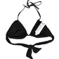 Black Padded Triangle Halter Bikini Top Swimwear