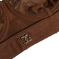 Brown DG Logo Nylon Mesh Balconette Bra Underwear