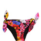 Black Floral Print Swimsuit Bikini Bottom Swimwear