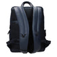 Blue Leather Backpack
