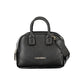 Black Synthetic Leather Women's Bag with Shoulder Strap
