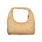 Beige Polyurethane Women's Bag