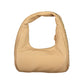 Beige Polyurethane Women's Bag