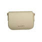 Beige Polyurethane Women Bag