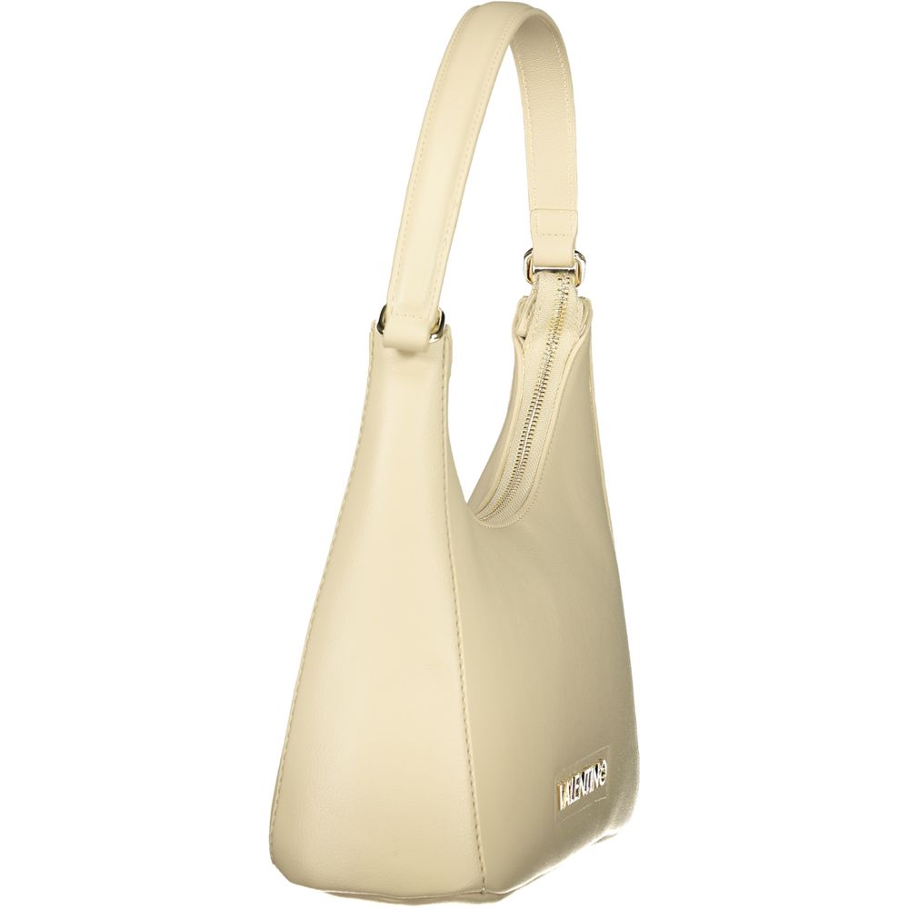 Beige Polyurethane Women's Bag