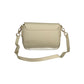 Beige Polyurethane Women Bag