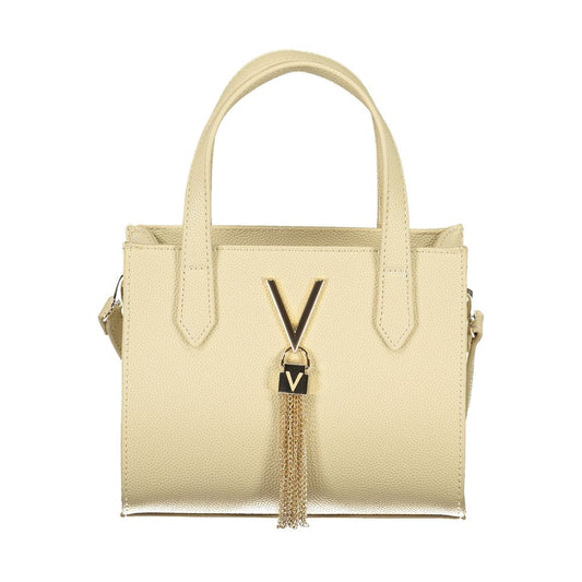 Beige Polyurethane Women's Bag