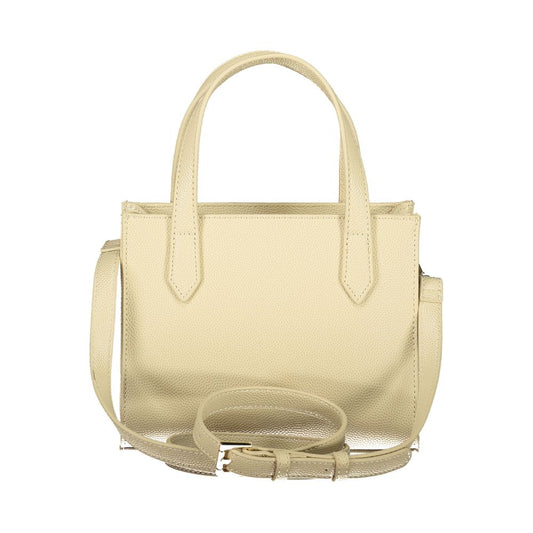 Beige Polyurethane Women's Bag