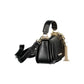 Black Polyurethane Women's Bag