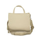 Beige Polyurethane Women's Bag