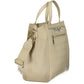 Beige Polyurethane Women's Bag