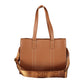 Brown Polyurethane Women's Bag