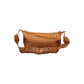 Brown Polyurethane Women's Bag