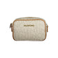 Beige Polyurethane Women Bag