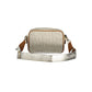 Beige Polyurethane Women Bag