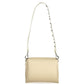 Beige Polyurethane Women Bag