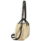 Beige Polyurethane Women Bag
