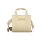 Beige Polyurethane Women's Bag