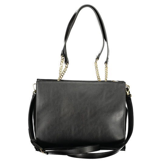 Black Polyurethane Womens Bag