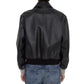 Black Calfskin Leather Jacket