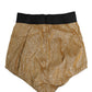 Gold Silk Blend High Waist Girdle Panty Underwear