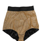 Gold Silk Blend High Waist Girdle Panty Underwear