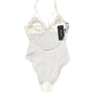 White Sheer Nylon Bodysuit Halterneck Underwear