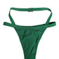 Green Logo Plaque Nylon Brief Panty Underwear