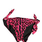Pink Leopard Print Bikini Bottom Beachwear Swimwear