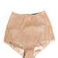 Beige Silk Blend High Waist Girdle Panty Underwear