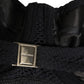 Black Nylon Padded Balconnet Brassiere Underwear