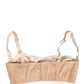 Beige Semi-Pad Underwire Balconette Bra Underwear